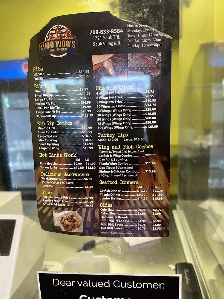 Woo Woo's Bar B Que Menu image 4